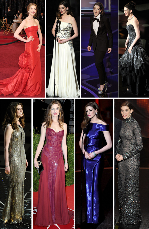 Anne Hathaway Valentino Gown. Anne Hathaway Oscar Fashion